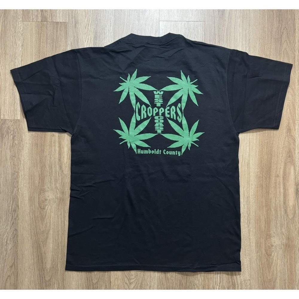 Vintage‎ Y2K West Coast Choppers Humboldt County Black Shirt Size L